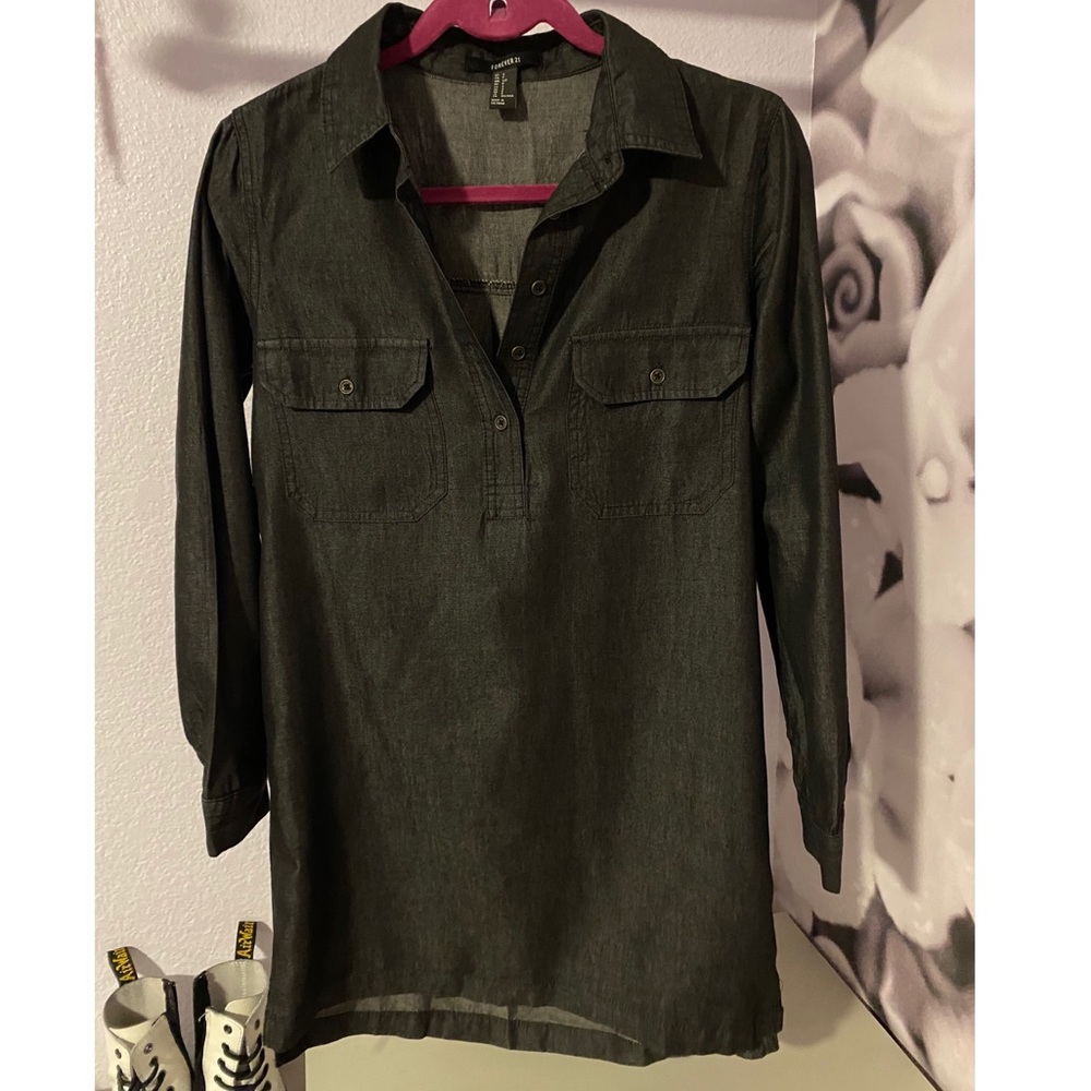 Black denim Forever 21 dress